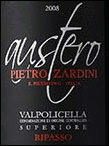 Zardini, Austero Valpolicella Ripasso Superiore 2008 label